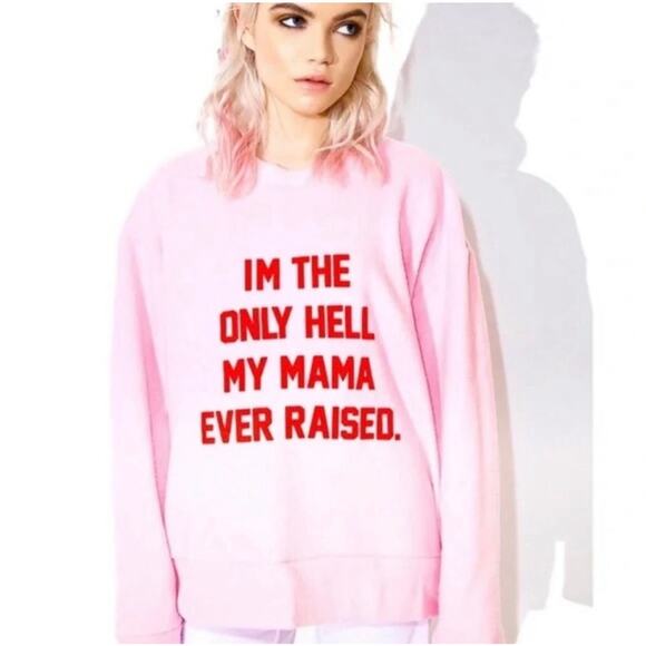 Daydream Nation Cotton Candy the Only Hell Couch Chaser Sweatshirt Size Small - Picture 3 of 12